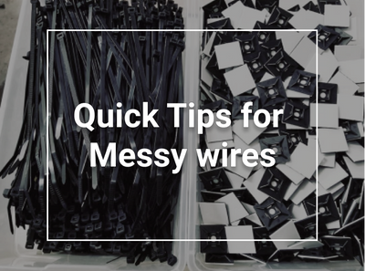 Quick tip for messy wires