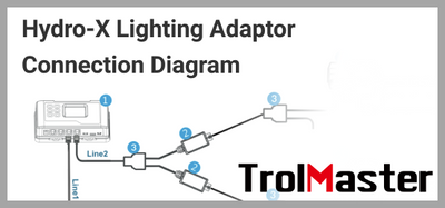 Hydro-X Lighting Adaptor Connection Diagram